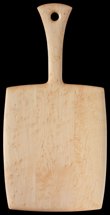 Bird's-eye Maple Bread Board with Handle 7.75" x 15.5"