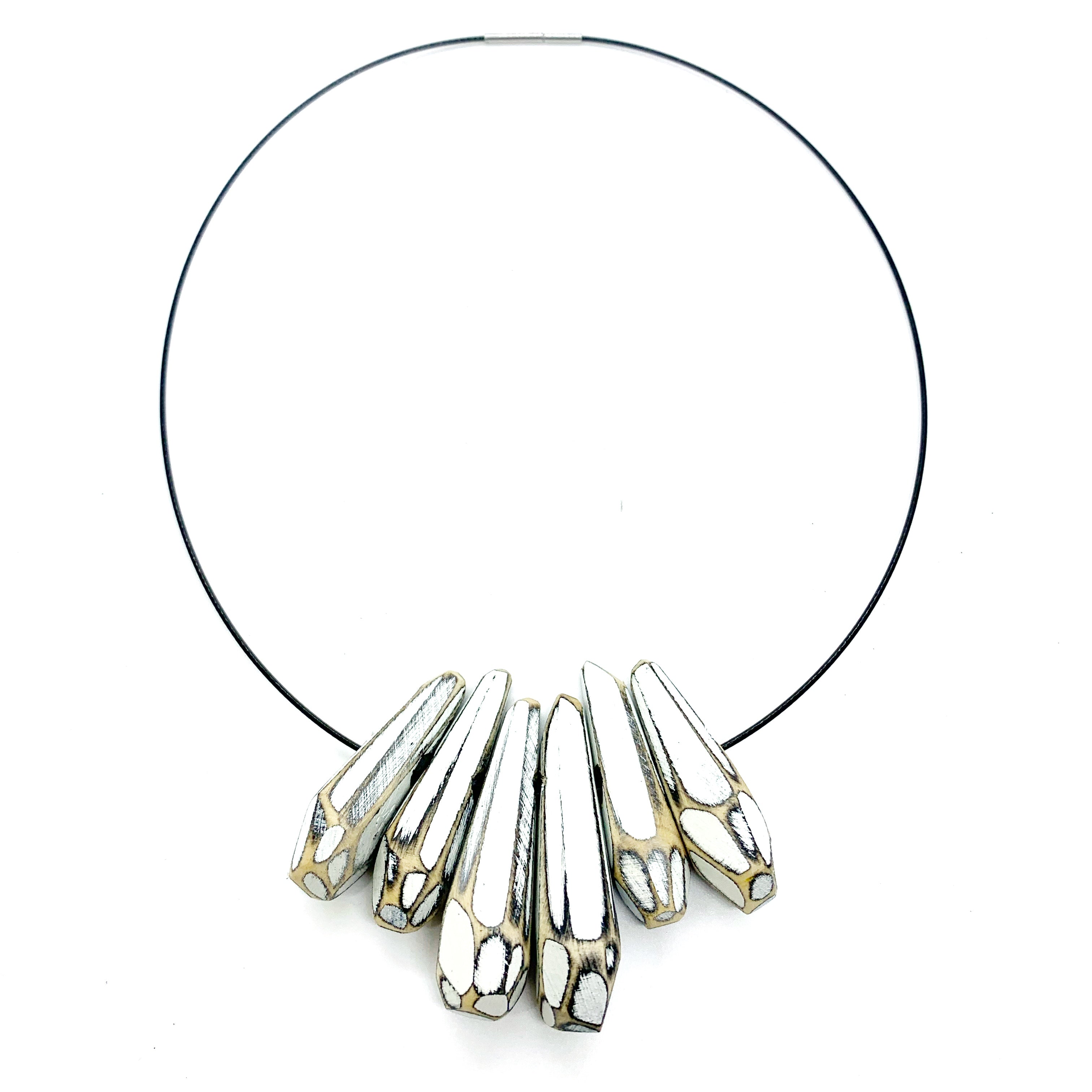 Multifaceted Necklace- White