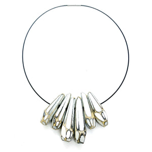 Multifaceted Necklace- White