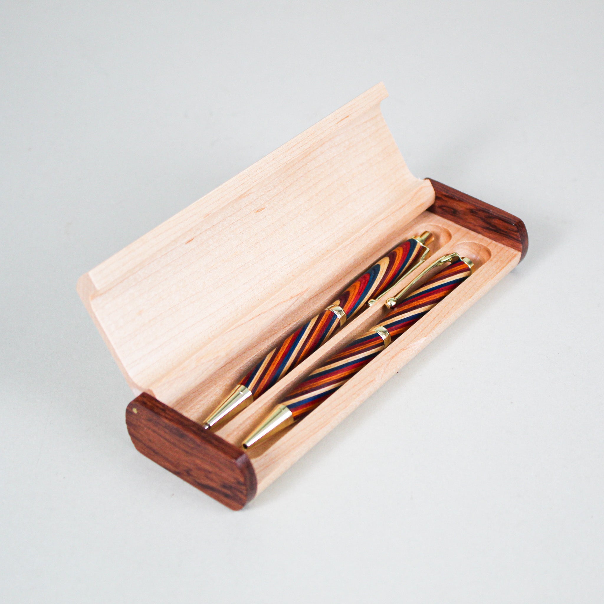 Flat Pen Box with Wood Pen & Pencil Set – Museum for Art in Wood