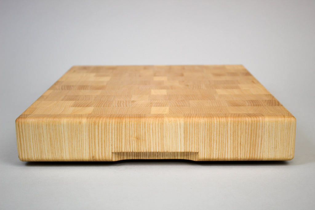 Ash End Grain Cutting Board 12 x 14 x 2 – Museum for Art in Wood