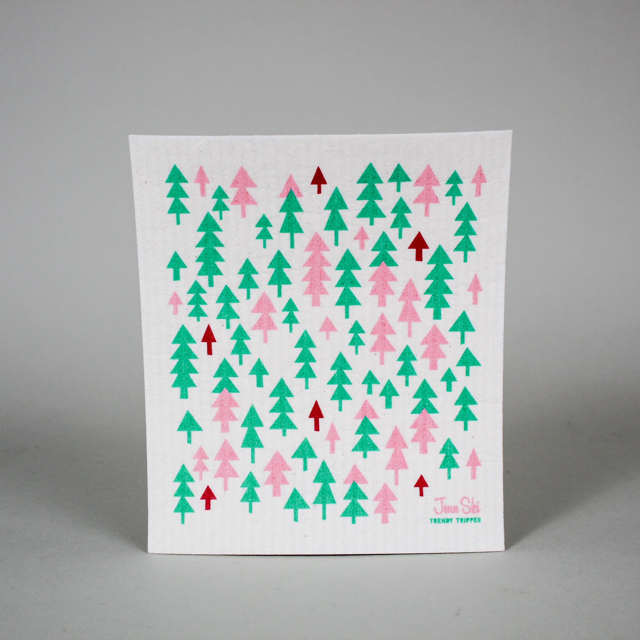 Swedish Dishcloth- Christmas Forest