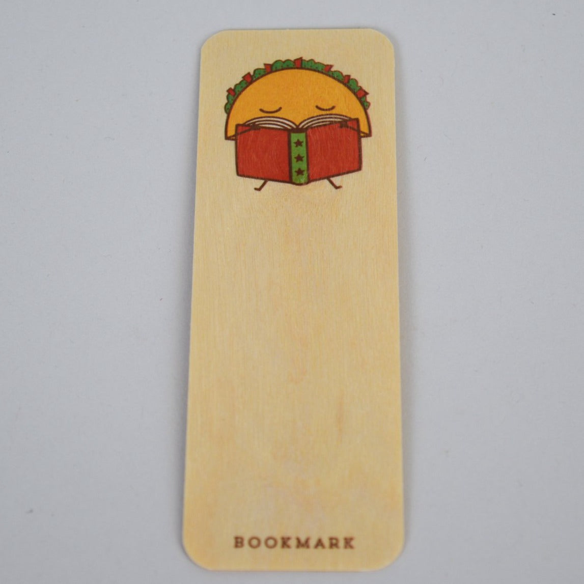 Taco Tales mini wooden bookmark