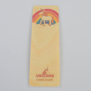 Prancing Unicorn wooden bookmark