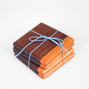 Black Walnut & Cherry Wood Coasters