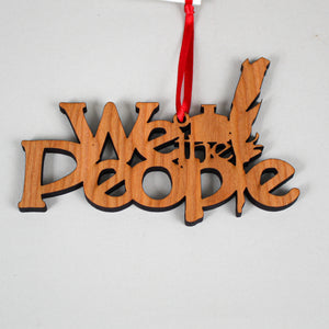 We the People Wood Ornament