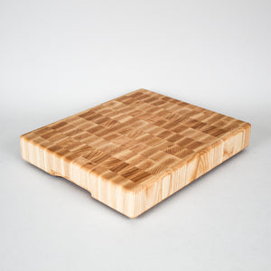 Ash End Grain Cutting Board 10 x 12 x 1.75"