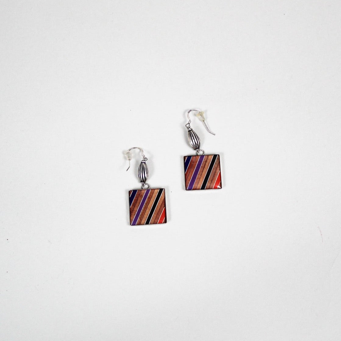 Square Wood Earrings