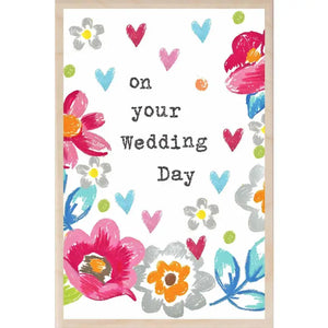 "Wedding Day" Wooden Postcard