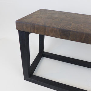 Handmade furniture by Fishtown woodworking company Rockridge Table Co. at the Center for Art in Wood