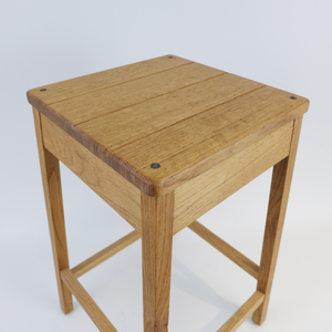 Built to last wood stool by Philadelphia furniture maker Bicyclette at the Center for Art in Wood