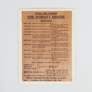 1912 National American Woman Suffrage Association Postcard