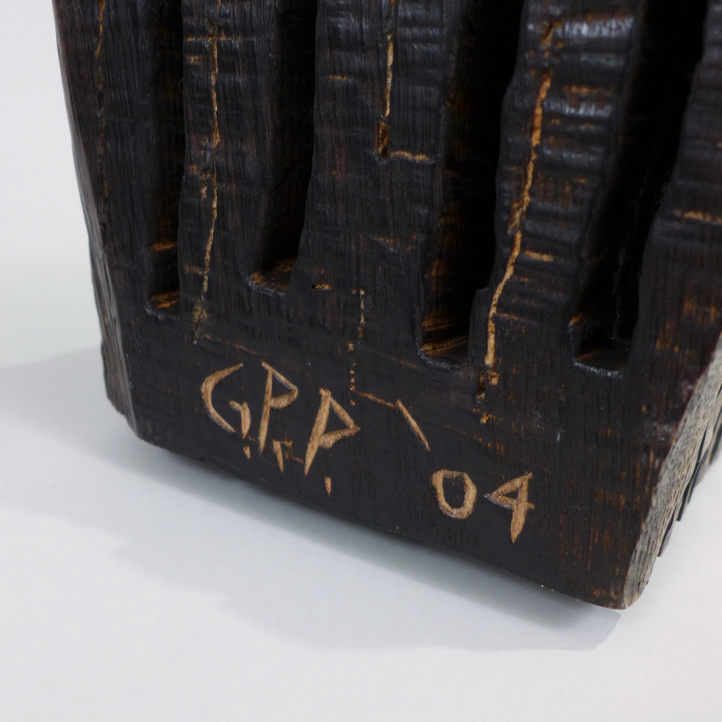 Dramatic wood sculptures by George Peterson at the Center for Art in Wood