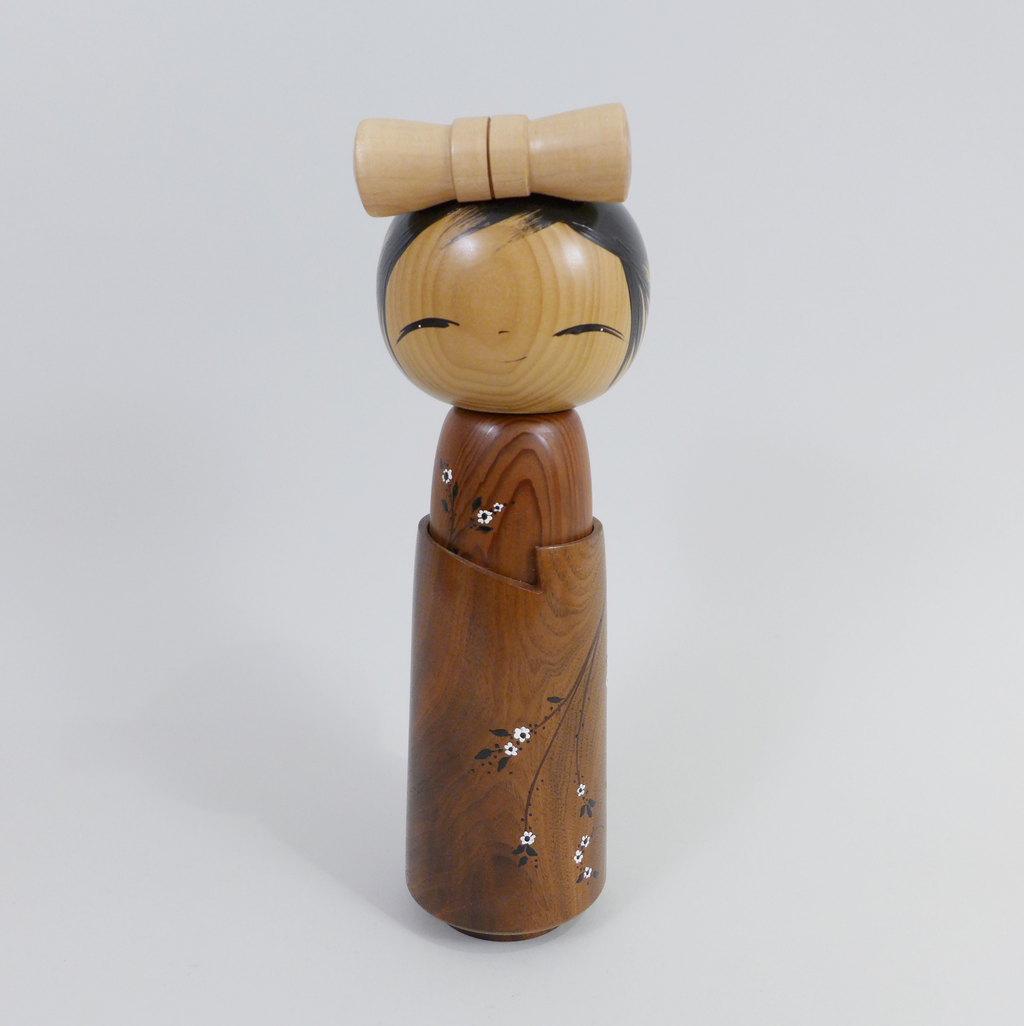Hand painted Kokeshi dolls by Lisa and Jacob Hodsdon at the Center for Art in Wood 