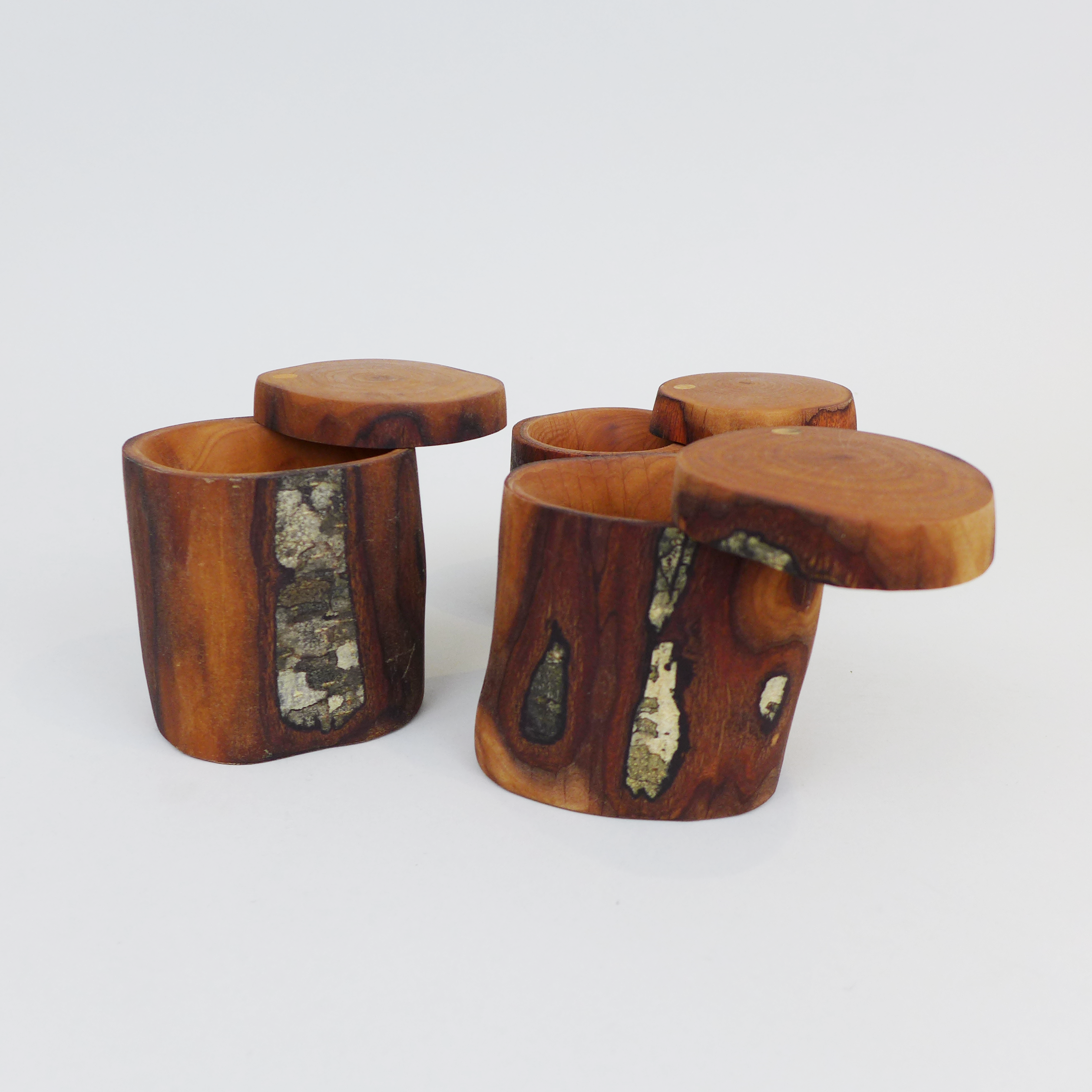 Lidded box is handcrafted of Oregon Alder by Out of the Woods at the Center for the Art in Wood