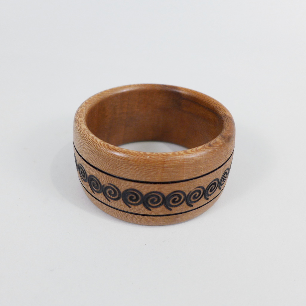 Wood Bangle Bracelet, one of a kind, hand-turned wood jewelry by Philip Hauser at the Center for Art in Wood