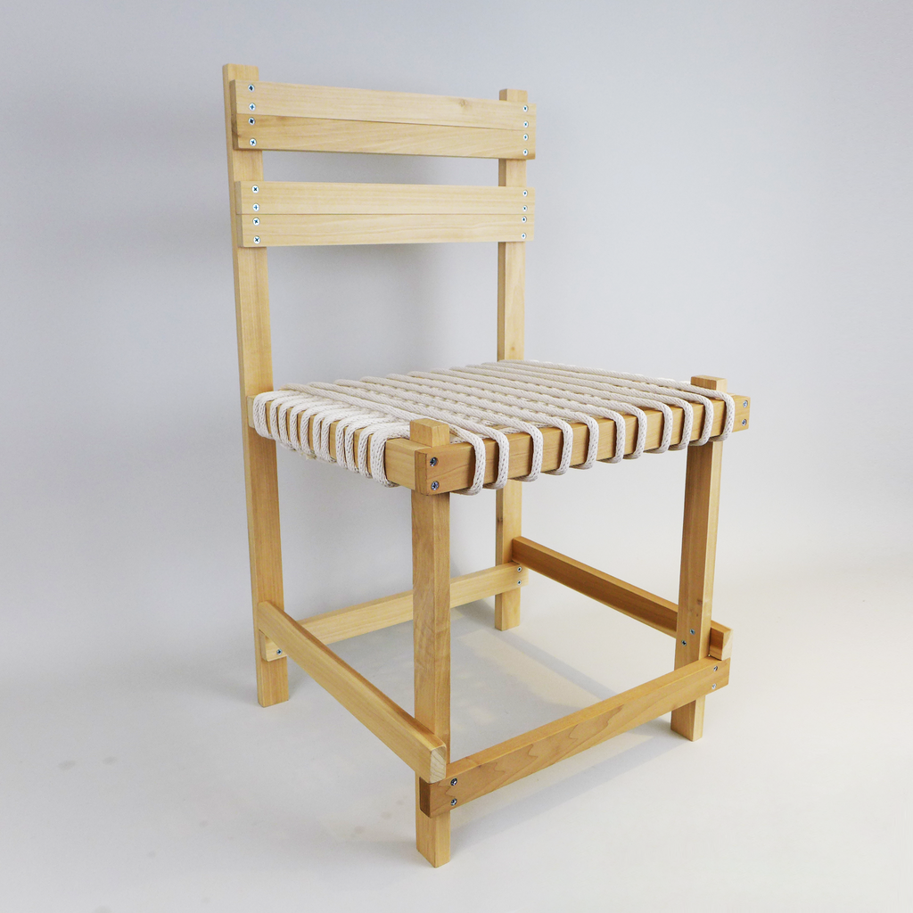 DIY wood chair by Hannah Vaughan at the Center for Art in Wood