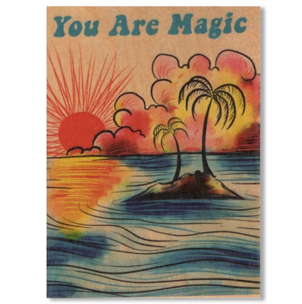 You Are Magic Wood Card