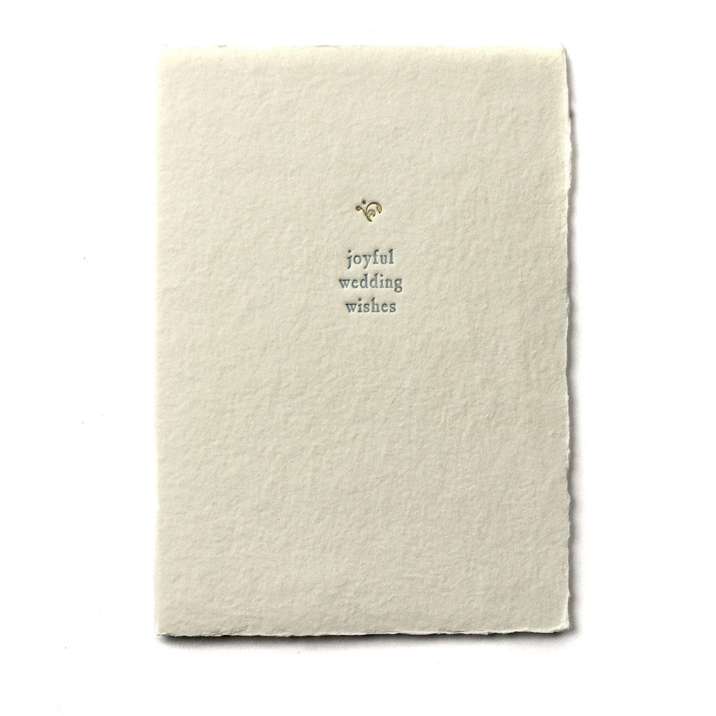 Joyful Wedding Wishes Card